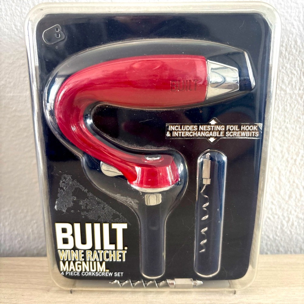 New in Box Built Wine Ratchet Magnum Corkscrew